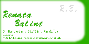 renata balint business card